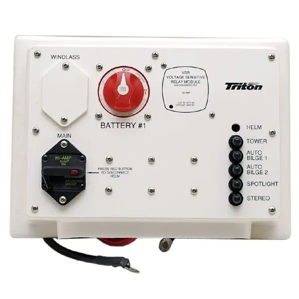 Triton Boat Battery Switch Panel | BEP w/ VSR Certified