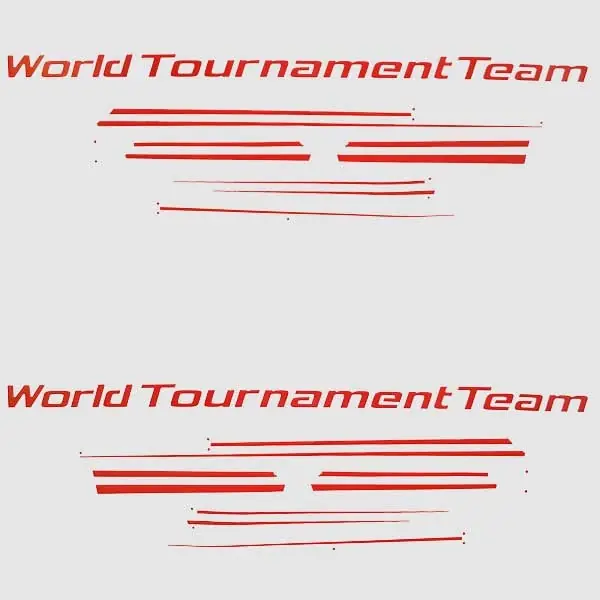 MasterCraft Boat Decal Stickers | 2011 World Tournament Red 10PC Special Offer