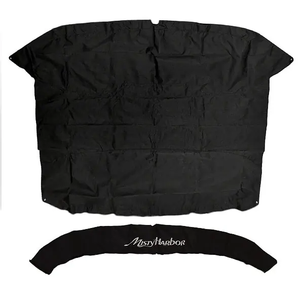 Misty Harbor Boat Bimini Cover 002019-BLK | w/ Boot 85 x 92 Inch Black Direct From Manufacturer
