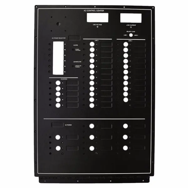 Carver Boat Blank Breaker Panel 5765716-D | Black Aluminum Wholesale