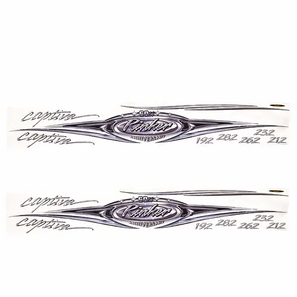 Direct From Factory Rinker Captiva 192/282/262/232/212 Boat Vinyl Decal | 131 x 17 1/2 Inch (Pair)