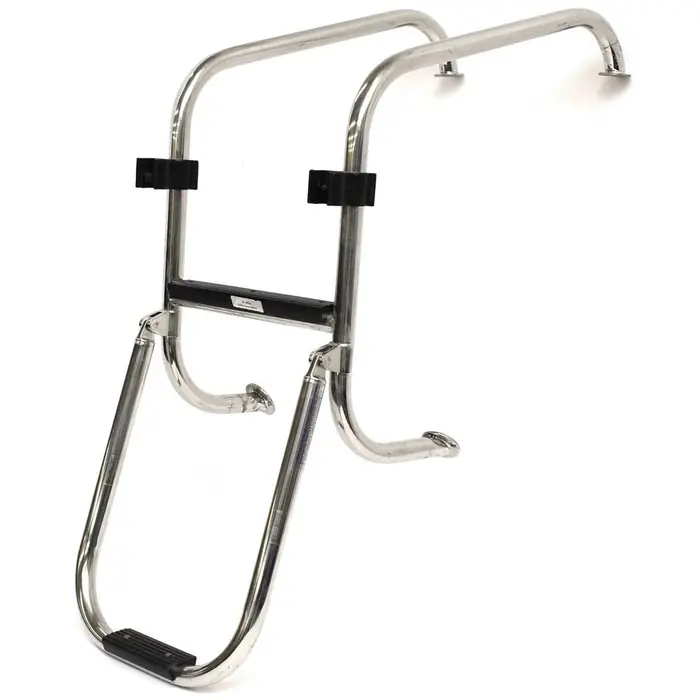 Bass Cat Puma Boat Folding Ladder 49511 | 2008 Stainless 2-Step Instant Buy