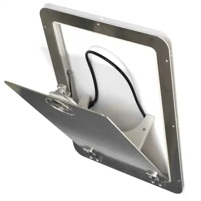 Limited Offer Misty Harbor Pontoon Boat Tilt-Out Door 002079 | Galley Bar Trash Stainless