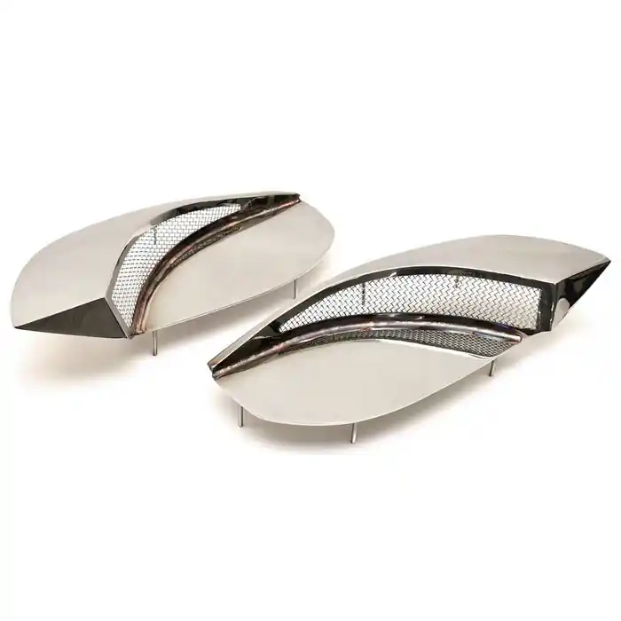 Final Sale Cobalt Boat Accent Vent Panels | R-Series Stainless Steel (Set of 2)