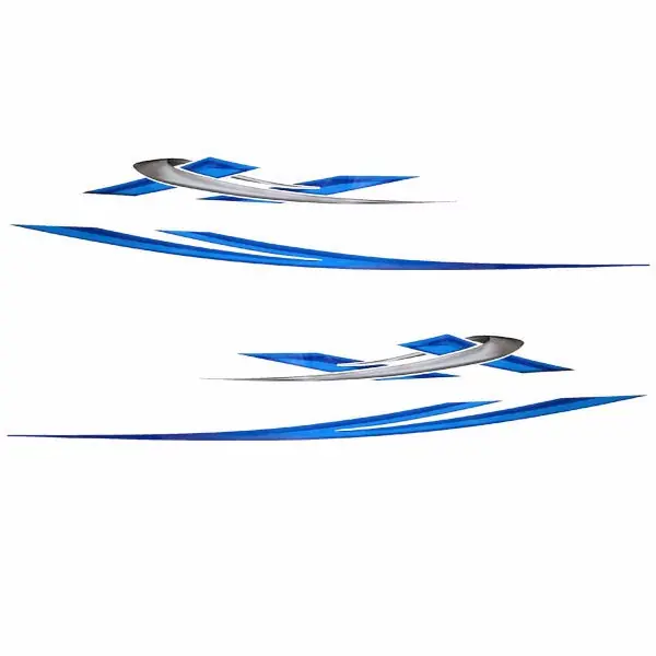 Place Order Larson Boat Decal 139056-06 | Senza Blue Silver (Set of 4)