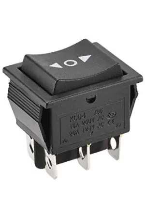 Fresh Stock FFIME 1pcs DPDT Boat Rocker Switch Marine Boat Toggle Switch 6 Pins Momentary On/Off AC 250V/16A 125V/20A