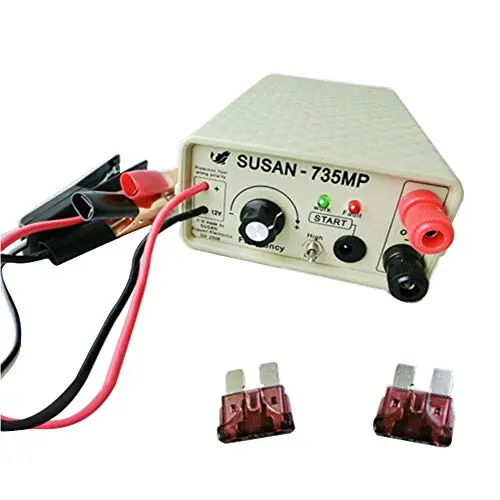 Fish Shocker Stunner, 12V Susan 735MP Battery Ultrasonic Inverter Electro Fisher Fishing Machine Tools Booster Nose Set Secure Checkout