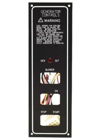 Discount Four Winns Boat Blank Switch Panel 025-4430 | Generator Controls
