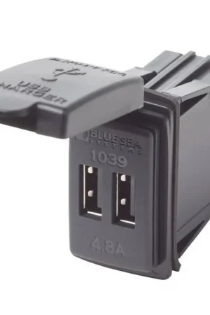 Affordable Blue Sea Fast Charge Dual USB Charger - Switch Mount