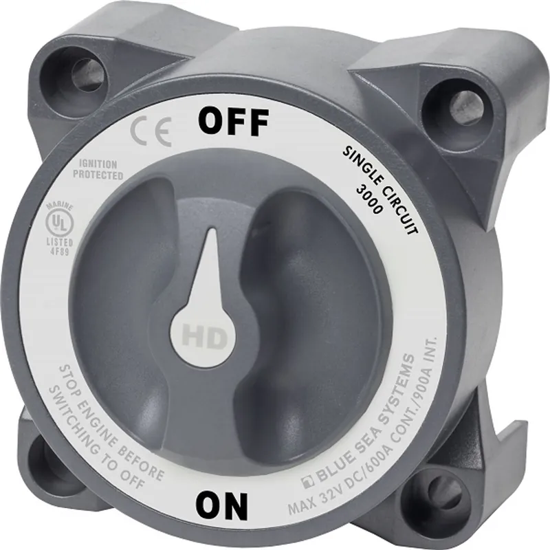 Blue Sea Battery Switch HD Series Single Circuit ON-OFF Seasonal Sale