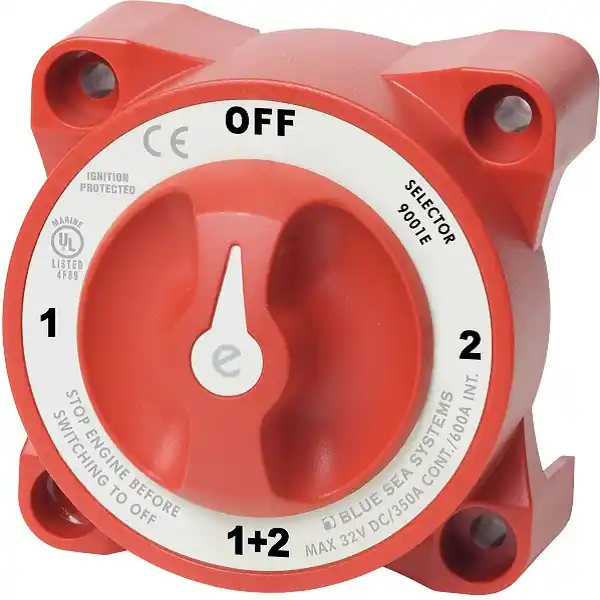 Fast Shipping Blue Sea e-Series Battery Switch Selector 4 Position