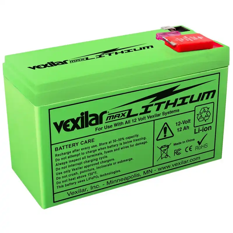 Vexilar 12V - 12 AH Max Lithium Battery Secure Checkout