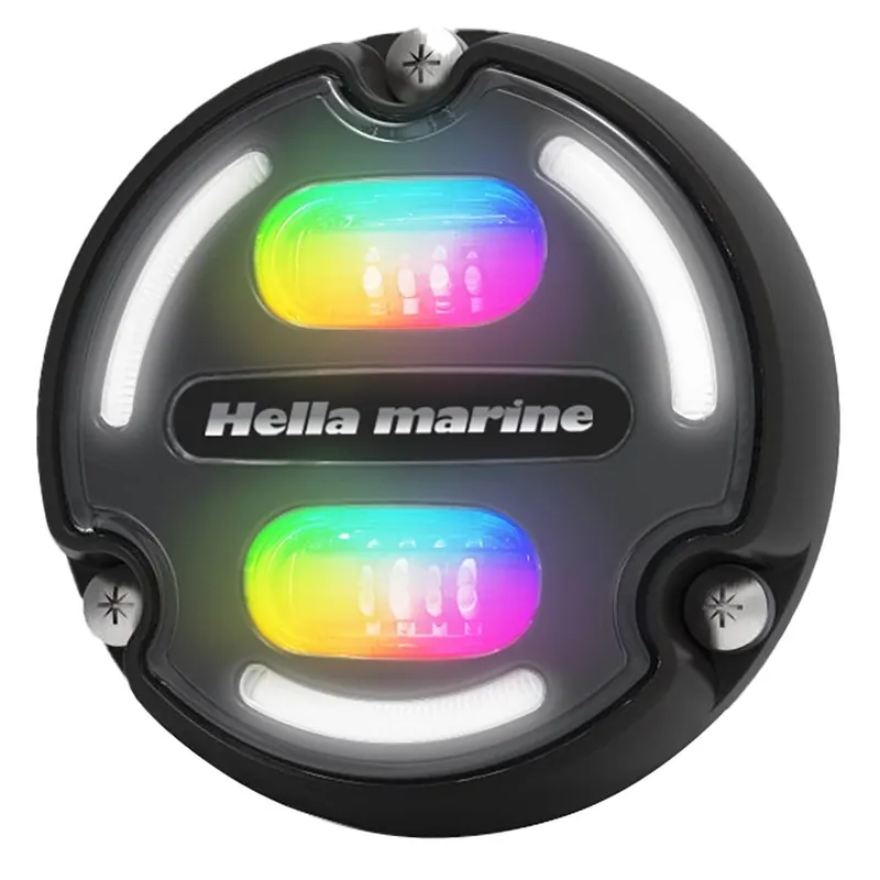 Hella Marine 016148-001 A2 RGB Underwater Light - 3000 Lumens - Black Housing - Charcoal Lens w/Edge Light Low Price