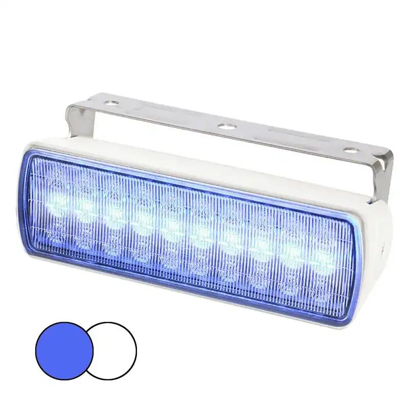 Hella Marine 980950071 Sea Hawk XL LED FloodLights- Blue/White & White Housing Get Yours