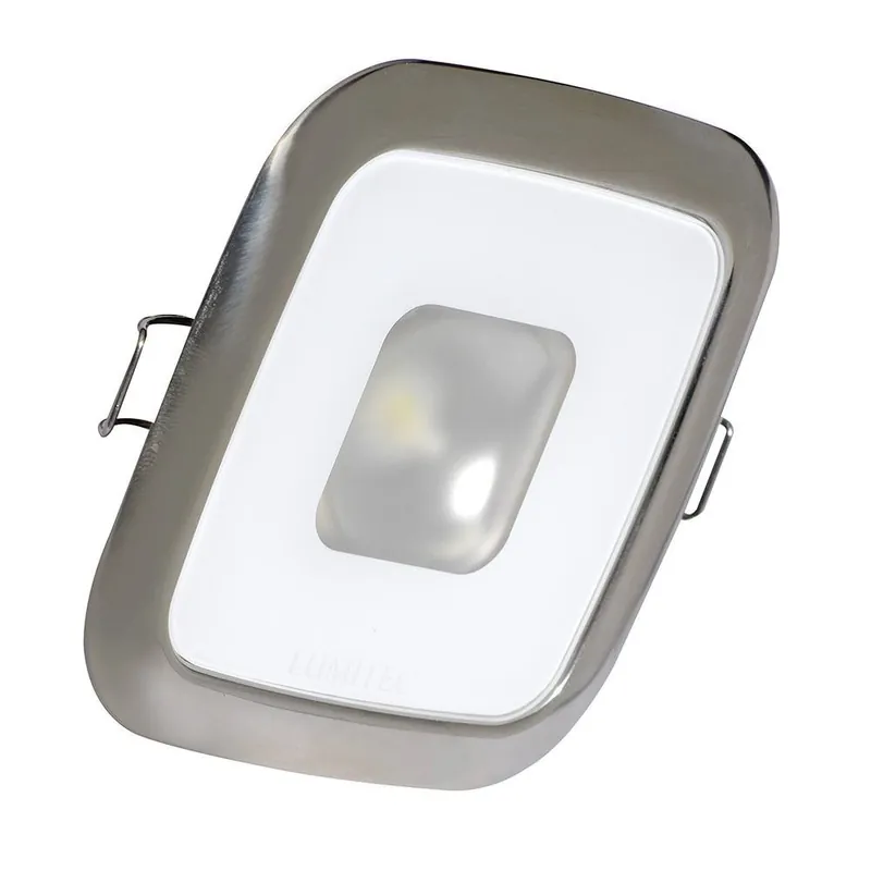 Handmade Lumitec 116117 Square Mirage Down Light - RGBW Dimming - Polished Bezel