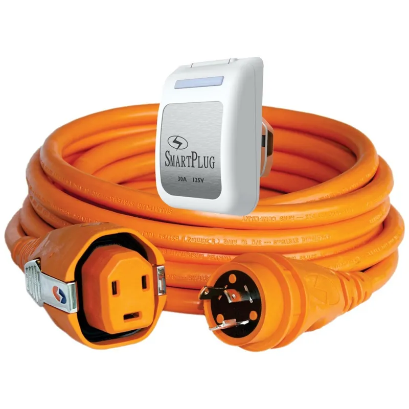Markdown SmartPlug C30503BM30PW 30 Amp Dual Configuration 50' Cordset w/Non-Metallic White Inlet