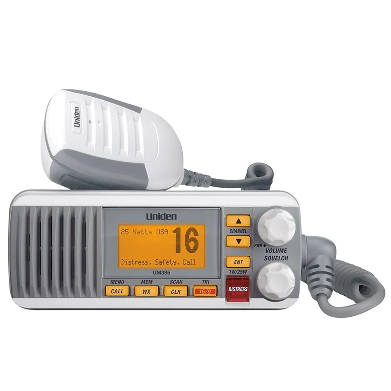Limited Edition Uniden UM385 Fixed Mount VHF Radio - White