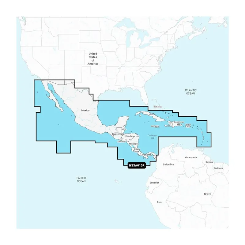 Direct From Factory Garmin Navionics+ NSSA010R Central AmericaCaribbean