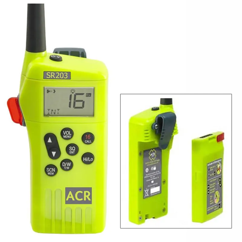ACR 2827 SR203 GMDSS Survival Radio w/Replaceable Lithium Battery One Day Deal