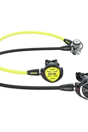 SEAC Set IT500, Scuba Diving Regulator and Emergency Octopus, 300 DIN Big Sale