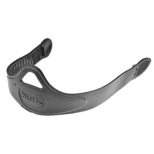 SEAC Universal Fin Strap, Replacement Plastic Strap, Black, Standard Order Now