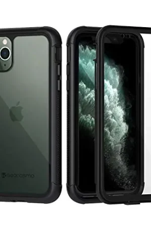 Direct From Manufacturer seacosmo iPhone 11 Pro Case, Military Grade Protection Full Body Shockproof Protection, with Built-in Screen Protector Slim Bumper Protective Phone Case for iPhone 11 Pro, Black