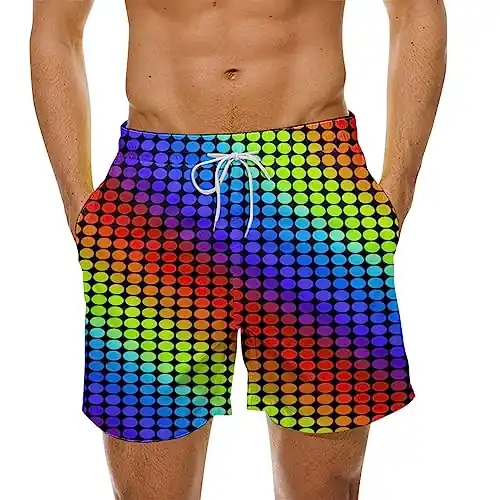 katior Mens Swim Trunks Swimsuit Trunks Swim Shorts Drawstring Black Shorts Athletic Athletic Shorts Party Outdoor Shorts Handmade