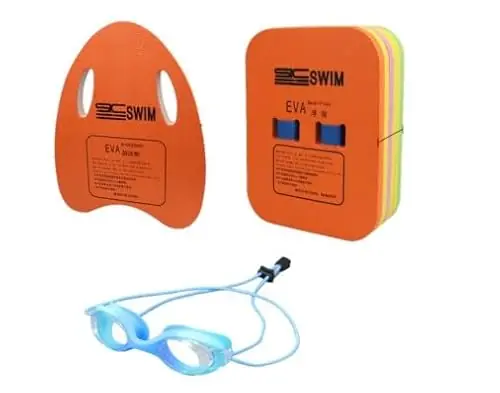 Kids Swim Training Set – 3-Piece Swim Goggles, Floating Back Bubble, Kickboard for Toddlers & Beginners Bulk Order