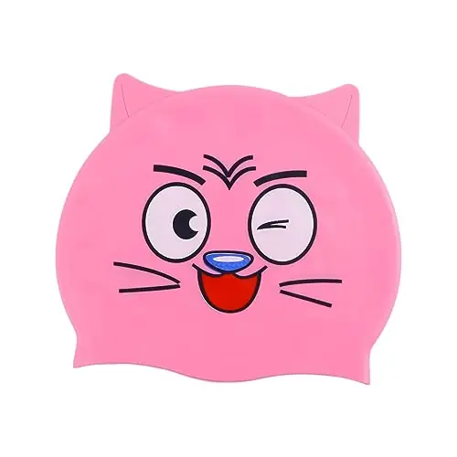 Kisangel Unisex Swimming Cap Swimming Hat Waterproof Swim Cap Silicone Swim Cap Silicone Swimming for Kids High Elasticity Child Pink Swimming Cap Silicone Swimming Hat Hassle-Free Returns