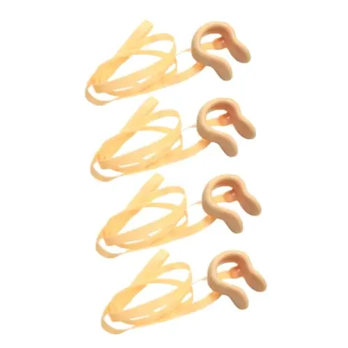 NAMOARLY 4pcs Nose Clip with Cord Playset Accessories Nose Clip Jewelry Nose Plug Nose Clips Nose & Swimming Nose Clip Nose Clip for Swimming Clear Ear Plugs Child Boxed Emulsion with Rope Buy Today