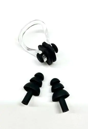 OM Swimming Ear Plugs Swimming Nose Clips Protect Your Ears and Nose in Water for Kids Age 7 and Up Mega Sale