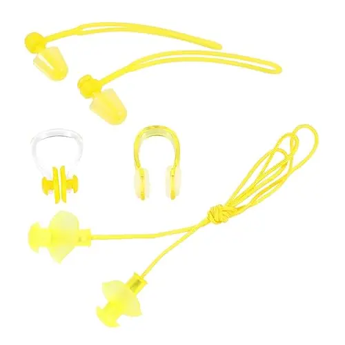 POPETPOP 12 Pcs Nose Clip Earplug Set Earplug for Women Swimming Nose Clip Plugs Swimming Nose Clamp Gel Ear Plug Decompression Water Proof Four Piece Set Miss Environmental Protection PVC Free Delivery