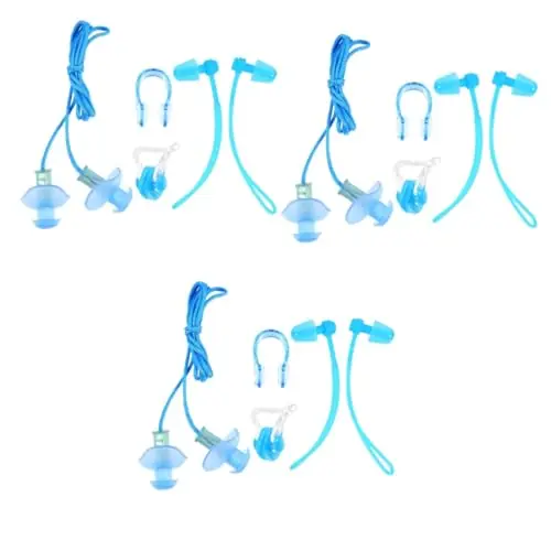 Reduced Price POPETPOP 12 Pcs Nose Clip Earplug Set Shower Ear Plugs Kids Suits Swimming Protection Kit Silicon Ear Plugs Womens Ear Plugs Environmental Protection PVC Four Piece Set Aldult Man