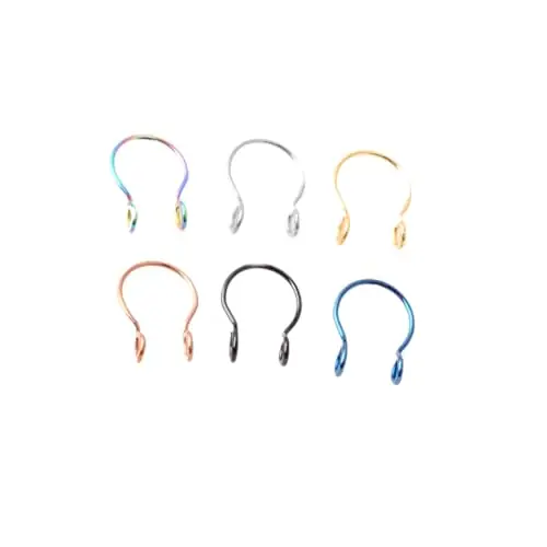 Limited Time PRETYZOOM 12pcs Plating Nose Ring Nose Rings Women’s Jewelry Women Nose Hoop Men Mens Simple Nose Ring Nose Jewelry Decor Stainless Steel Nose Ring European and American Nose