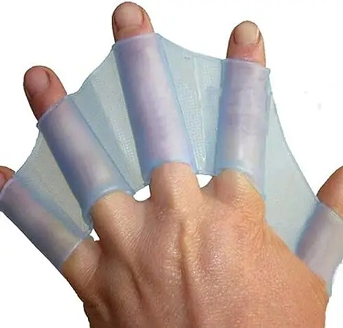 Silicone Swim Gear Fins Hand Webbed Flippers Training Glove Fingers Hand Palm Webbed Flippers Training Gloves Water Resistance Sale