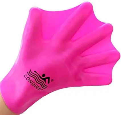 Silicone Webbed Swimming Gloves Aqua Fit Swim Training Gloves Web Gloves Swimming,Closed Full Finger Webbed Water Gloves Unisex Adult,2PCS Direct From Factory