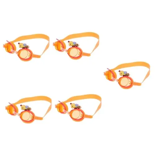 Sosoport 5pcs Bee Swimming Goggles Diving Toys Summer Toys for Toddlers Swim Goggles No Leaking Swimming Goggles Kid Goggles Summer Toys for Kids Pool Child Girl Glass Top Pick