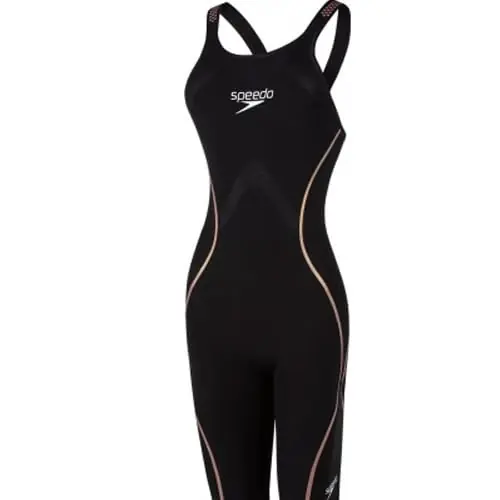 Speedo 8772400000318 Intent Open Back Kneeskin Black/Rose Gold 18 Bulk Order