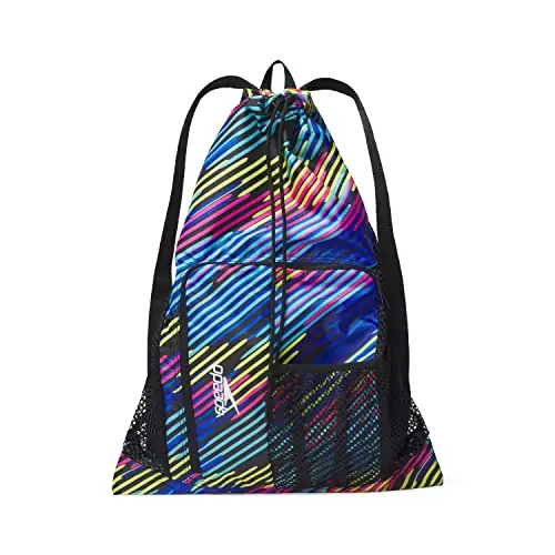 Speedo 87752028107511SZ Printed Deluxe Ventilator Mesh PIPELINE ZIG ZAG 1SZ Money Back Guarantee