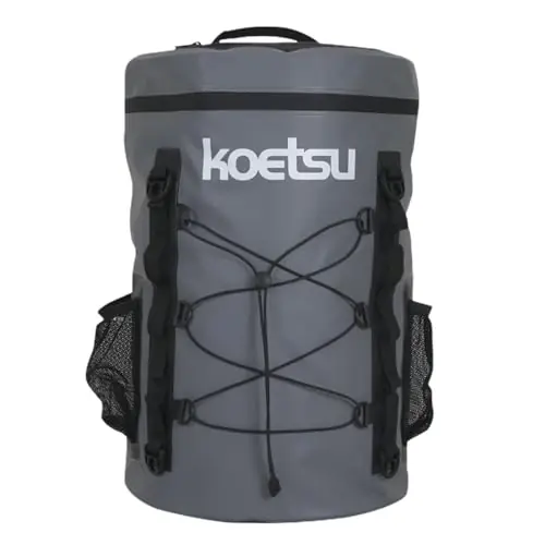 Swimming Backpack, 40L Outdoor Waterproof Paddle Board Bag, Both Side Mesh Paddle Backpack Pocket, 360 Rotatable D Ring Hook Surf Backpack, Compatible Inflatable Paddle Bag for Swimming Track Bottles Best Price