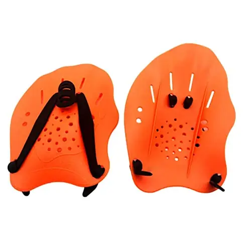TCYWAX Swimming Paddles Hand Swim for Women Men Teens Swim Training Hand Paddles with Adjustable Straps/260 ( Color : Orange ), 03821 Must Have