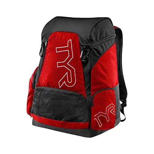 New Arrival TYR Alliance Backpack, Red/Black, 45 Liter