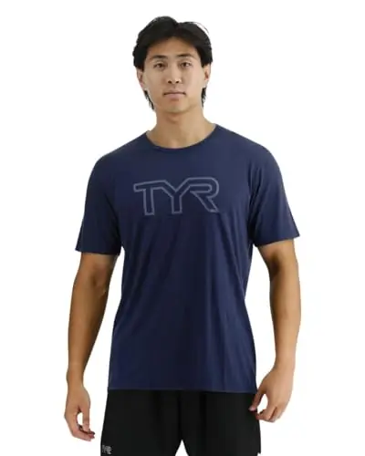 Top Rated TYR USSTMC3A4013XL Unisex S/S Tee Navy 3XL
