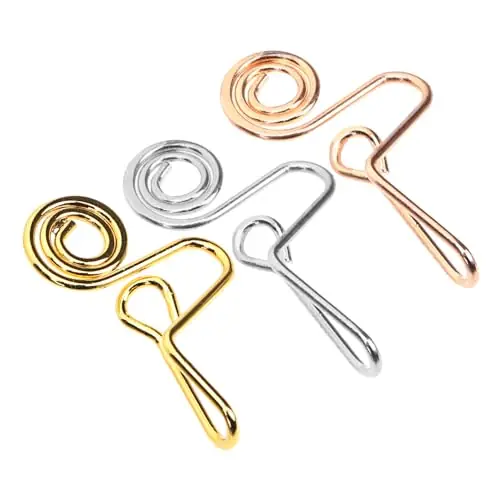VALICLUD Mens Nose Ring 3pcs Coil Nose Clip Puncture Alloy Metal Man Fake Nose Ring Fresh Stock