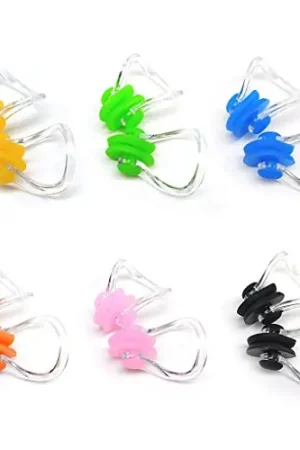 Zooshine BRBD Waterproof Silicone Swimming Nose Clip Plugs for Adults Children Age 7+ (12 Pack) Brand New