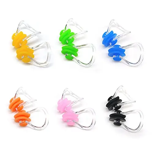 Zooshine BRBD Waterproof Silicone Swimming Nose Clip Plugs for Adults Children Age 7+ (12 Pack) Brand New