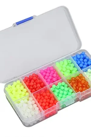 1000pcs / Box Plastic Round Beads Fishing Tackle Lures Tools Accessory for Outdoor Fishing Free Returns