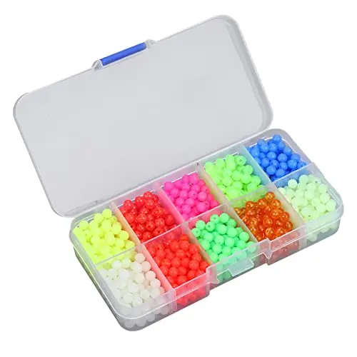 1000pcs / Box Plastic Round Beads Fishing Tackle Lures Tools Accessory for Outdoor Fishing Free Returns