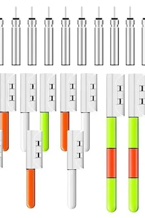 12 Pcs Fishing Polo Glow Sticks,LED Night Fishing Pole Light Fishing Strike Alert Glow Stick Bite Alarm Night Fishing Rod Waterproof Luminous Rod Tip Glow Lamp, Battery Included (3.6 & 2.4 Inch) Low Price
