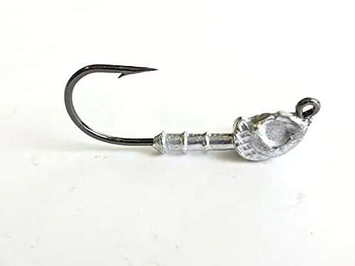 25 Unpainted Flats Minnow Jig Head Trout Bass Swimbait Lure Ultra Point Hook 1/8 oz Special Discount
